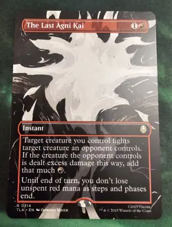 THE LAST AGNI KAI ~ NM ~ MTG Magic- TLA Avatar BORDERLESS - Image 1