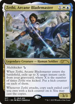 MTG Zethi, Arcane Blademaster [Secret Lair: Universes Within] Near Mint Magic - Image 1