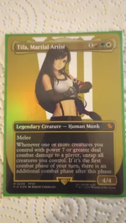Tifa, Martial Artist (Borderless) Commander: Final Fantasy Foil - Image 2