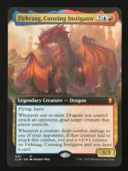 1x MTG Firkraag, Cunning Instigator (Extended Art) - (CLB) #642 - Magic - Image 1
