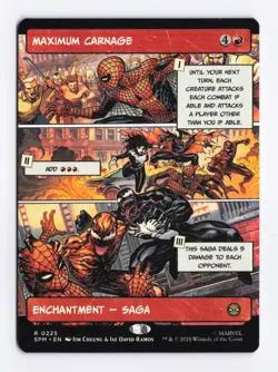 Maximum Carnage (Borderless) 0225 (R) MTG Marvel's Spider-Man (SPM) - Image 1