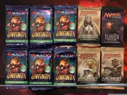 Lot of 10 Sealed Magic the Gathering Booster Packs - Image 1