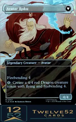 MTG - TLA - #357 The Legend of Roku Foil,Mythic Near Mint or Better - Image 2