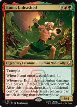 MTG Avatar: The Last Airbender: Bumi, Unleashed (0211) NM - Image 1