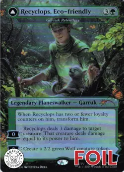 MTG Recyclops, Eco-friendly (2169) | NM Foil | Secret Lair The Office {SLD} - Image 1