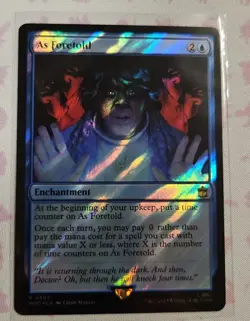MTG Doctor Who Universes - Borderless Surge Foil As Foretold - Image 1