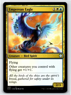 Empyrean Eagle U Commander: Kaldheim # 85 NM Normal - Image 1