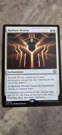 Radiant Destiny Commander: the Lost Caverns of Ixalan Regular Enchantment Rare - Image 1
