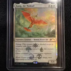 MTG NM 1x Promo Aang, Air Nomad -001- Foil Avatar: The Last Airbender: Near Mint - Image 3