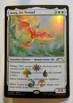 Aang, Air Nomad (0001) MTG Avatar the Last Airbender - NM - Rare - Foil - Image 1