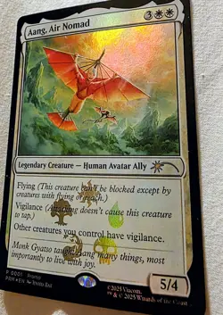Aang, Air Nomad (0001) MTG Avatar the Last Airbender - NM - Rare - Foil - Image 4