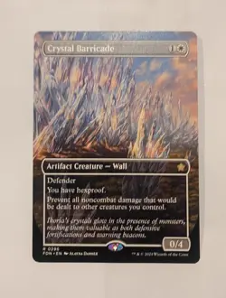 Crystal Barricade (Borderless) Foundations Regular #296 Mint/ NM - Image 1