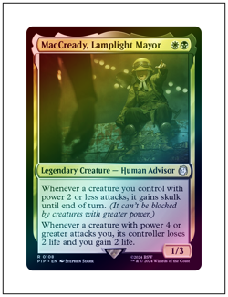 1x MacCready, Lamplight Mayor, Foil, Magic the Gathering MTG NM - Image 1