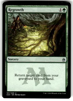 Regrowth #187 (NM) Masters 25 A25 Magic MTG - Image 1