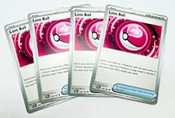 x4 Love Ball 156/167- Twilight Masquerade Pokemon TCG NM/M - Image 1