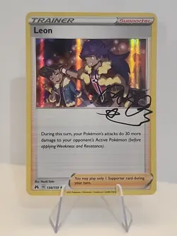Leon 134/159 Holo Rare Crown Zenith Pokemon TCG NM/M - Image 1