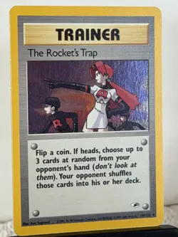 Pokemon TCG Rocket’s Trap Trainer Gym Heroes Holo 19/132 LP - Image 2