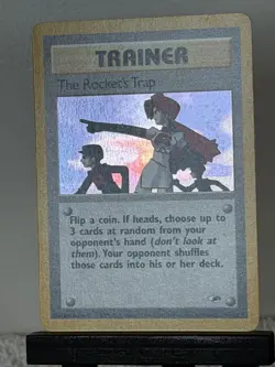 Pokemon TCG Rocket’s Trap Trainer Gym Heroes Holo 19/132 LP - Image 3