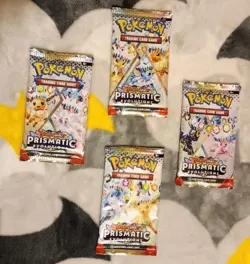 x1 Pokemon Prismatic Evolutions Booster Pack Sealed *Random Art* 4 - Image 2