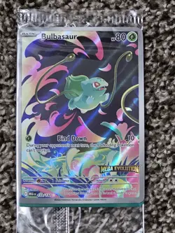 Bulbasaur 133/132 Mega Evolutions Stamped Box Topper Pokemon Promo mint SEALED - Image 1