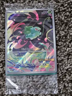 Bulbasaur 133/132 Mega Evolutions Stamped Box Topper Pokemon Promo mint SEALED - Image 2