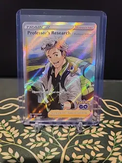 Pokemon TCG Professor's Research Pokemon GO 078/078 Holo Rare Near Mint NM - Image 1