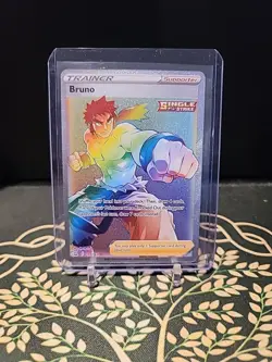 Bruno 172/163 Full Art Trainer Secret Rainbow Rare Battle Styles Pokemon - Image 1