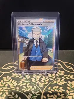 Pokemon TCG Professor's Research Full Art Crown Zenith 150/159 Holo Ultra NM - Image 1