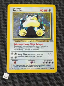 Snorlax 11/64 - Jungle Unlimited Holo Rare WOTC Pokemon TCG MP - Image 1