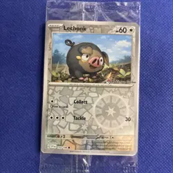 Lechonk POKEMON CENTER Stamp 155/198 Reverse Holo Sealed Promo (c) - Image 2