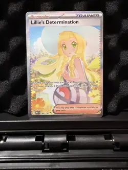Pokemon TCG Lillie’s Determination Mega Evolution 184/132 SAR English pack fresh - Image 1