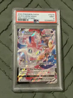 Pokemon Sylveon VMAX TG15/TG30 Swsh09:Brilliant Stars Trainer Gallery Holo PSA 9 - Image 1