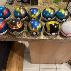 🔥10x🔥Pokemon Pokeball Empty Tin Lot Moon, Premier, Quick, Luxury, Great, Ultra - Image 1