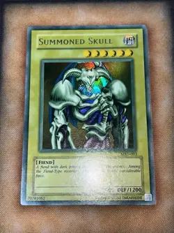 Yugioh Summoned Skull MRD-003 Ultra Rare Original Print Misprint Max Faded - Image 1