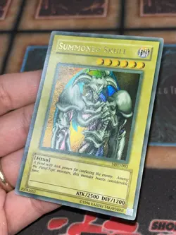 Yugioh Summoned Skull MRD-003 Ultra Rare Original Print Misprint Max Faded - Image 3