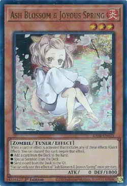 Ash Blossom & Joyous Spring (Alternate Art) (UR) RA04-EN025 Quarter Century Stampede 1st Edition for sale online - Image 4