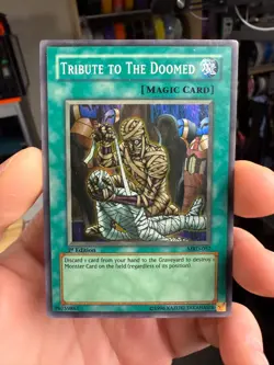 Tribute to The Doomed - MRD-057 - Super Rare - 1st Edition YuGiOh - Image 1