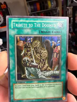 Tribute to The Doomed - MRD-057 - Super Rare - 1st Edition YuGiOh - Image 3