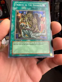 Tribute to The Doomed - MRD-057 - Super Rare - 1st Edition YuGiOh - Image 4