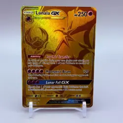 Pokemon Lunala GX Ultra Prism Sun & Moon Secret Rare Card 172/156 - Image 1
