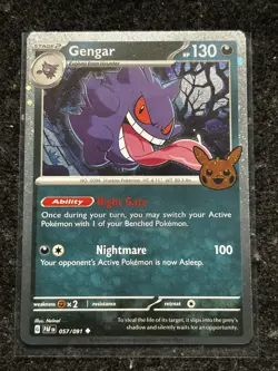 Gengar Holo 57/91 Trick or Treat 2025 NM Pokemon Card - Image 1