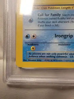 Krabby #51 PSA Graded VG-EX 4 Fossil Vintage Pokemon Card TCG WOTC 1999 Common - Image 5
