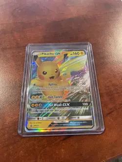Pikachu GX - SM232 - Black Star Holo Ultra Rare Promo - Pokemon Card - NM - Image 1