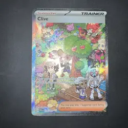 Pokemon TCG Paldean Fates Clive Sir Special Illustration Card 236/091 NM - Image 1