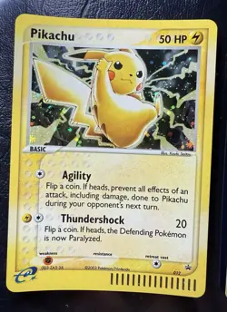 2003 RAW 2 Card lot PIKACHU 12 MEOWTH 13 HOLO Rare POKEMON Promos - Image 2