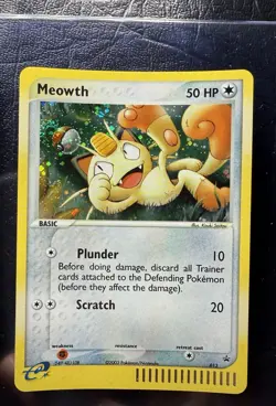 2003 RAW 2 Card lot PIKACHU 12 MEOWTH 13 HOLO Rare POKEMON Promos - Image 3