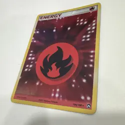 Pokemon Fire Energy 104/108 Rare EX Power Keepers 2007 Reverse Holo Card MP - Image 3