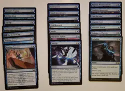 Set 21 Different Blue Cantrips Draw a Card Various sets Magic MTG - Image 1