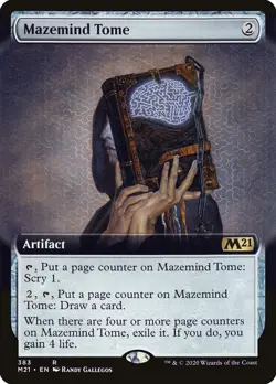 Mazemind Tome [BORDERLESS] ~ MTG ~ Core Set 2021 ~ Rare (NM/M) - Image 1