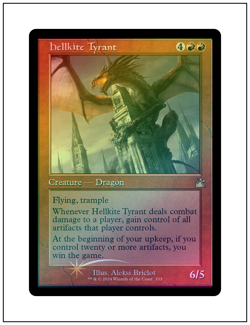 1x Hellkite Tyrant, Retro Frame Foil, Magic MTG NM - Image 1